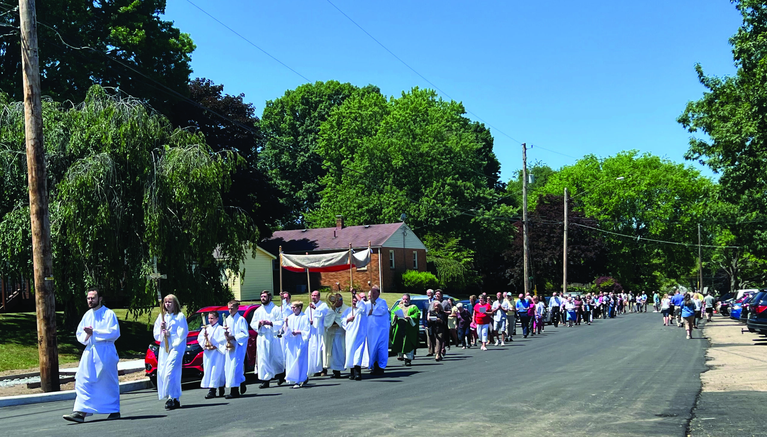 Eucharistic Procession at Christ the Servant Parish, Canton.